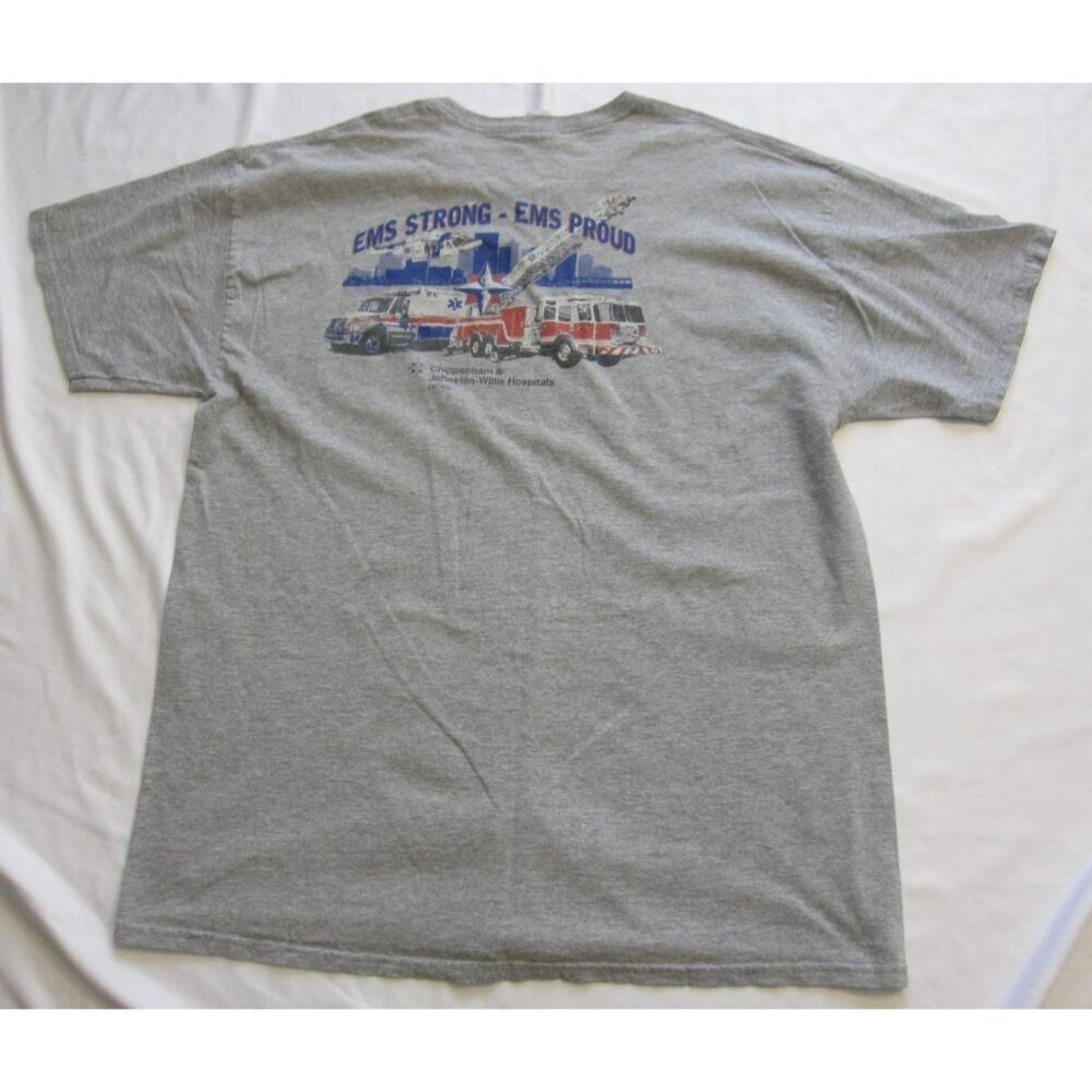 EMS Strong and Proud Chippenham Hospital T-Shirt Men Casual Sz XL (M24)